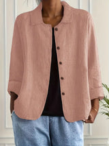 Women's Cami Top | Collar Closure Button Front Relaxed Fit