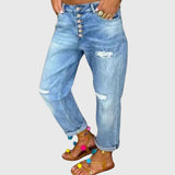 Women's Baggy Jeans | High Waist Ripped Denim Relaxed Fit