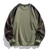Men's Hoodie | Raglan Sleeves Relaxed Fit Contrast Stitching