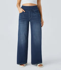Women's Baggy Jeans | High Waist Wide Leg Denim Stretch