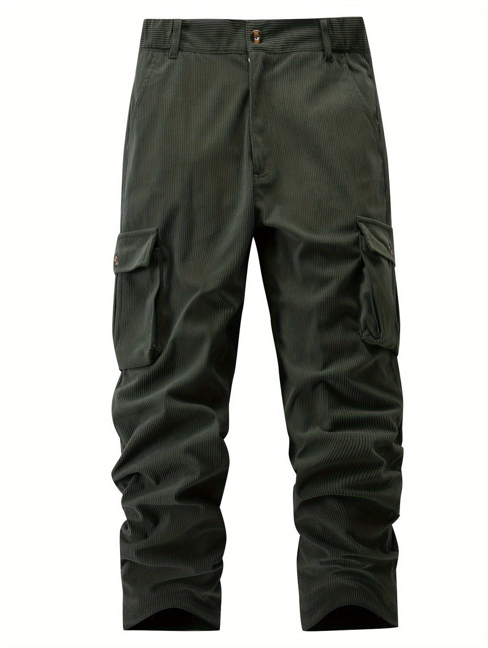 Men's Cargo Pants | Relaxed Fit Corduroy Multiple Pockets
