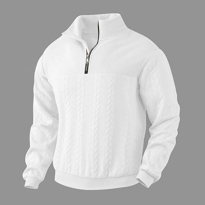 Brooks Jacquard Knit Sweater - York Miller