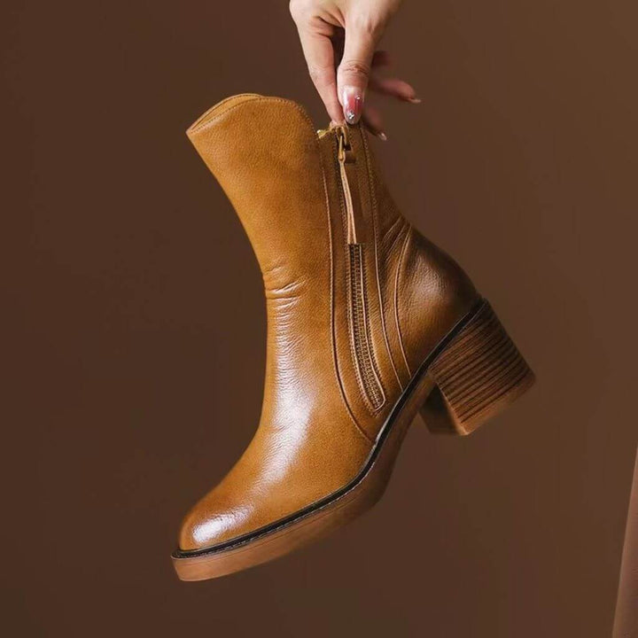 Aurelia Vellure Heel Ankle Boots - York Miller