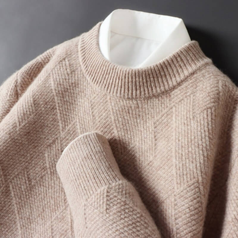 Giovanni Jacquard Cashmere Sweater - York Miller