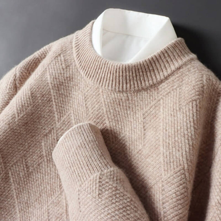 Giovanni Jacquard Cashmere Sweater - York Miller