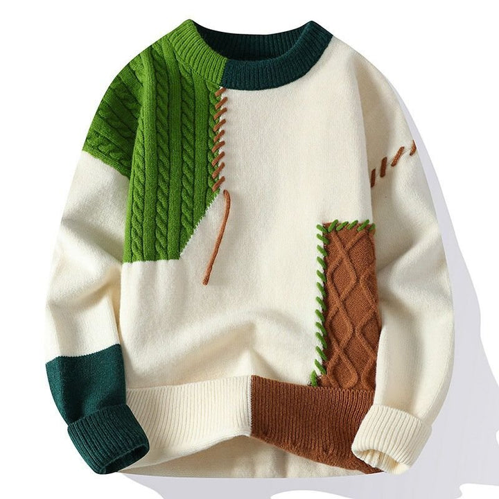 Blake Patch Knit Sweater - York Miller