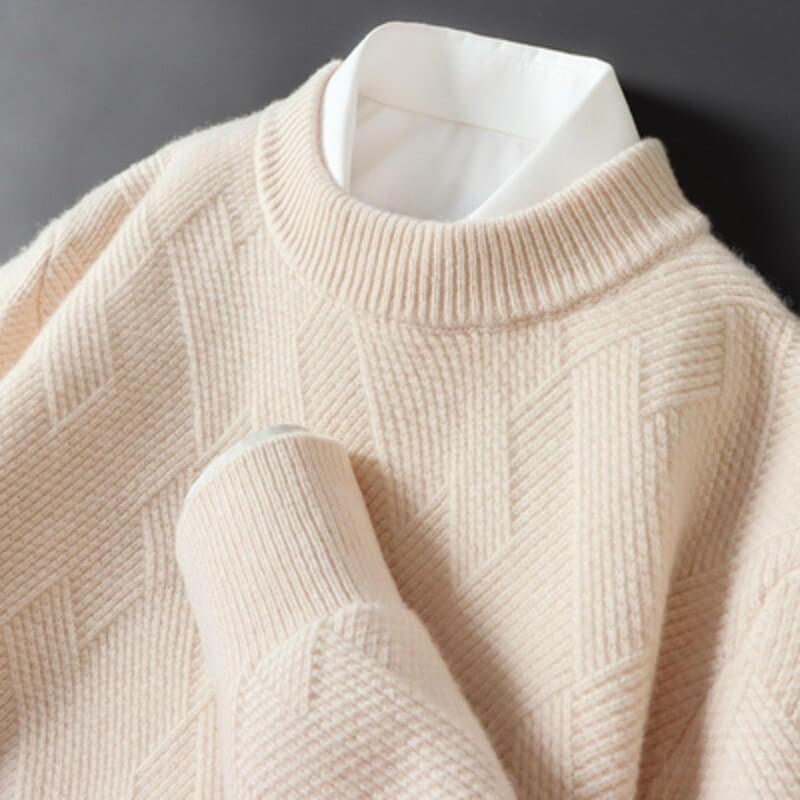 Giovanni Jacquard Cashmere Sweater - York Miller