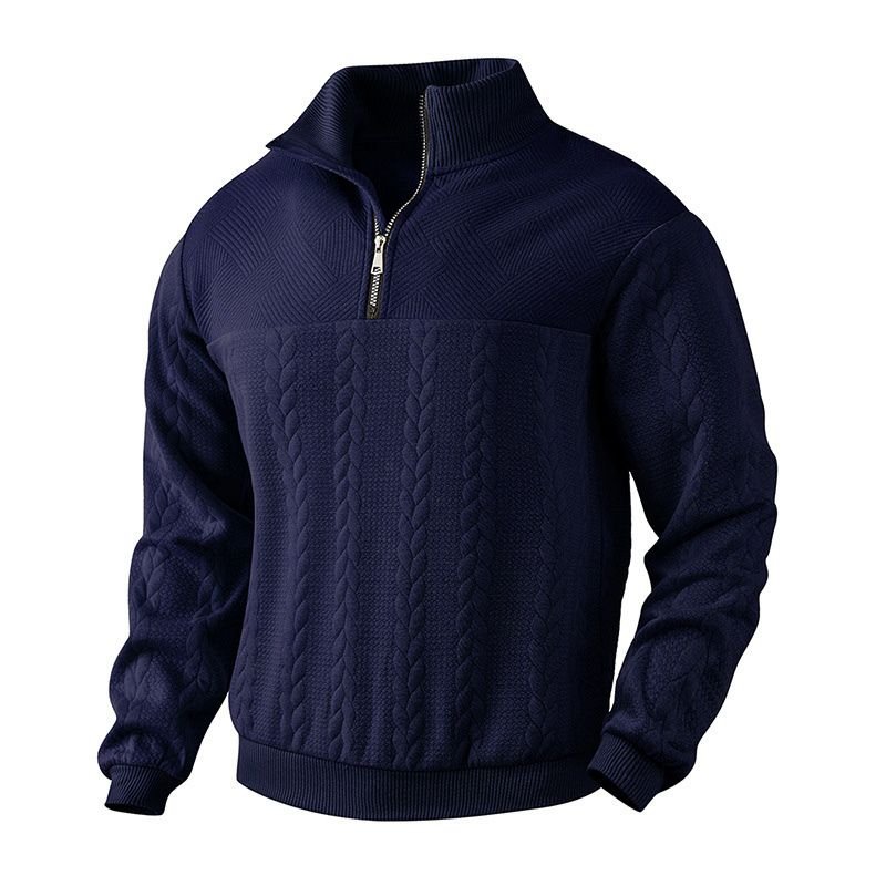 Brooks Jacquard Knit Sweater - York Miller