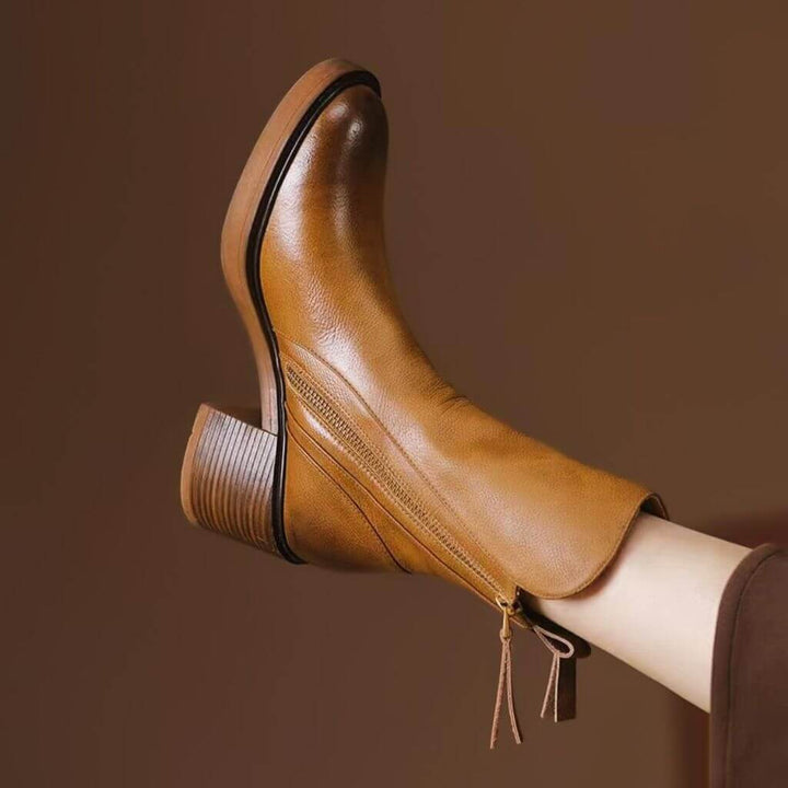 Aurelia Vellure Heel Ankle Boots - York Miller