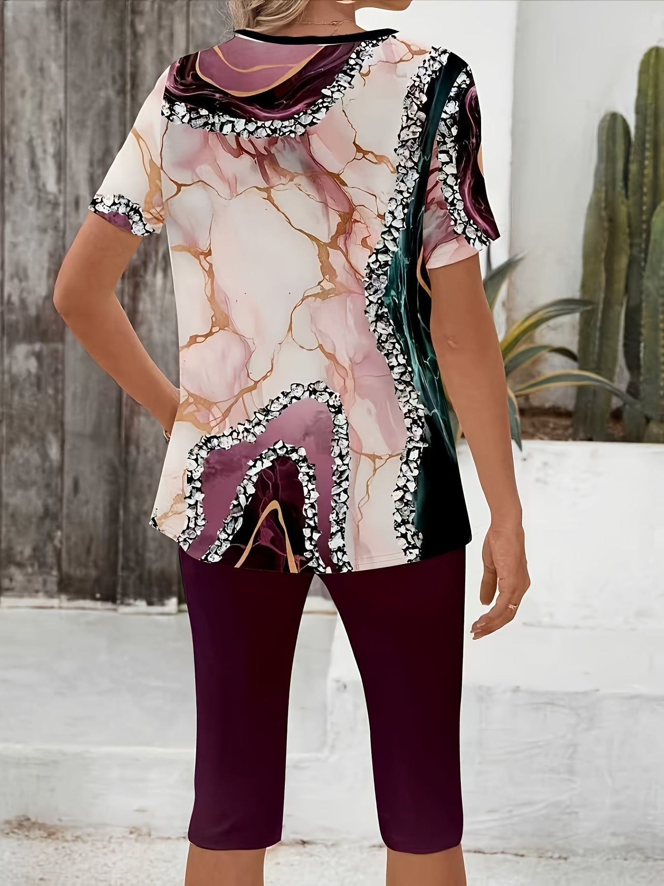 Luna™ | Printed Two-Piece Stretch Set