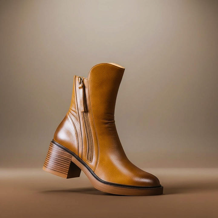 Aurelia Vellure Heel Ankle Boots - York Miller