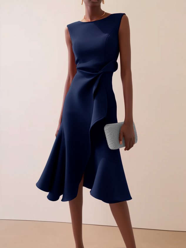 Red Round-Neck Women&