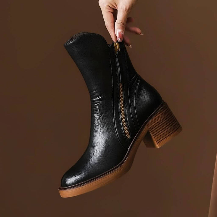 Aurelia Vellure Heel Ankle Boots - York Miller