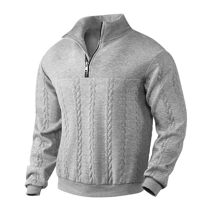 Brooks Jacquard Knit Sweater - York Miller
