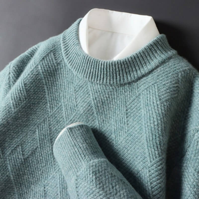 Giovanni Jacquard Cashmere Sweater - York Miller