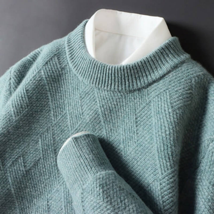 Giovanni Jacquard Cashmere Sweater - York Miller