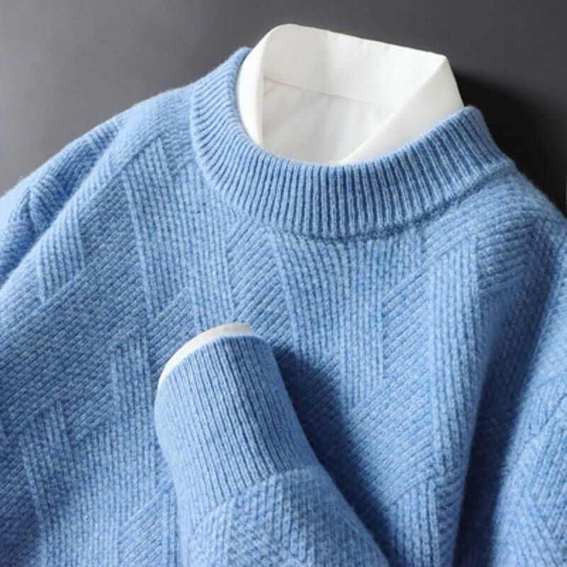 Giovanni Jacquard Cashmere Sweater - York Miller