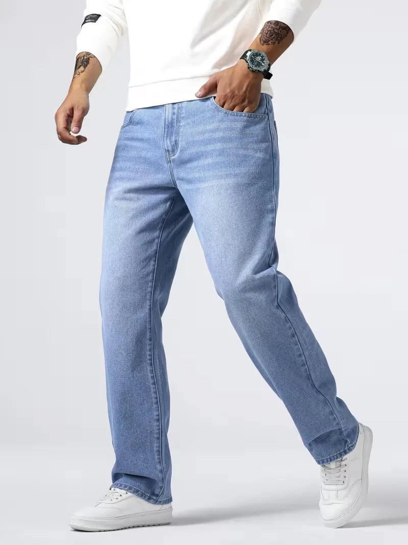 Loose fit jeans met vijf zakken