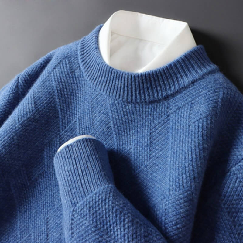 Giovanni Jacquard Cashmere Sweater - York Miller