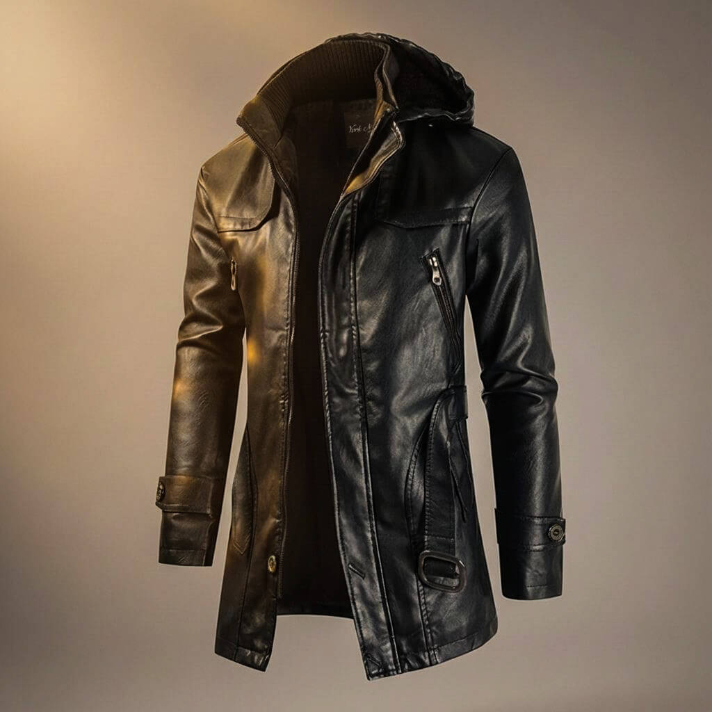 Marvin Legacy Hooded Leather Jacket - York Miller