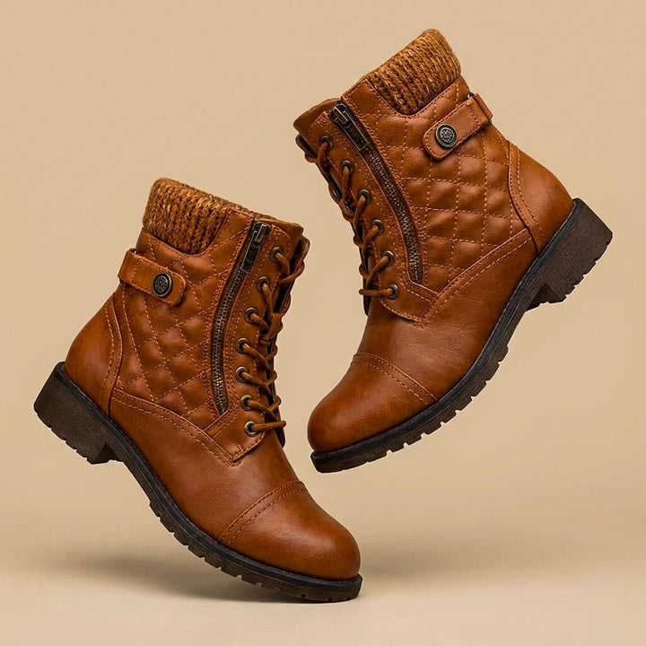 Amara Leather Ankle Boots - York Miller
