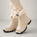 Women's Snow Boots | Lace-Up Faux Fur Mid-Calf