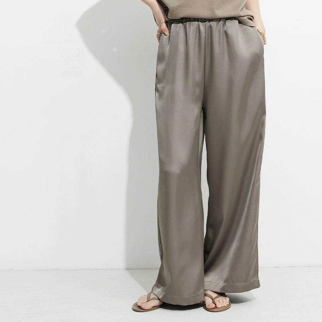 Women's PJ Pants | Relaxed Fit Wide Leg Elastic Waist