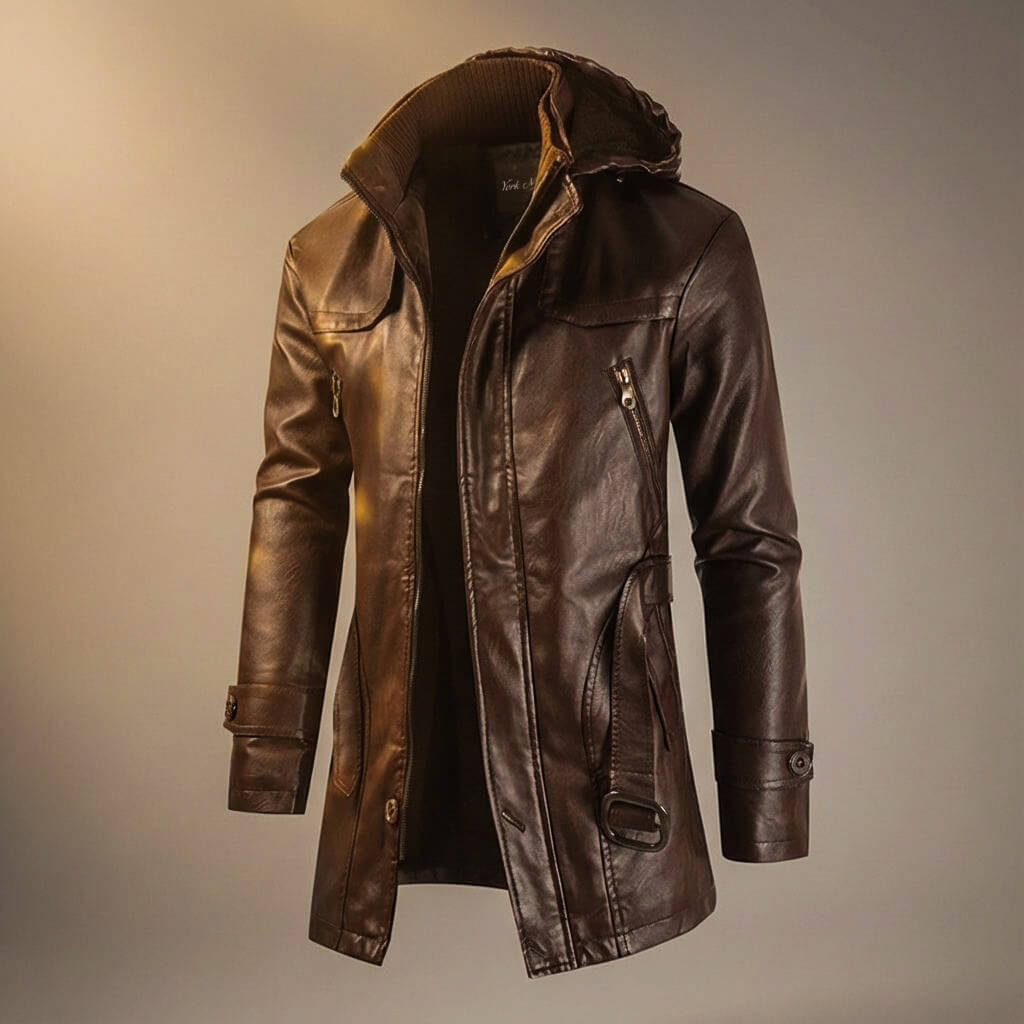 Marvin Legacy Hooded Leather Jacket - York Miller