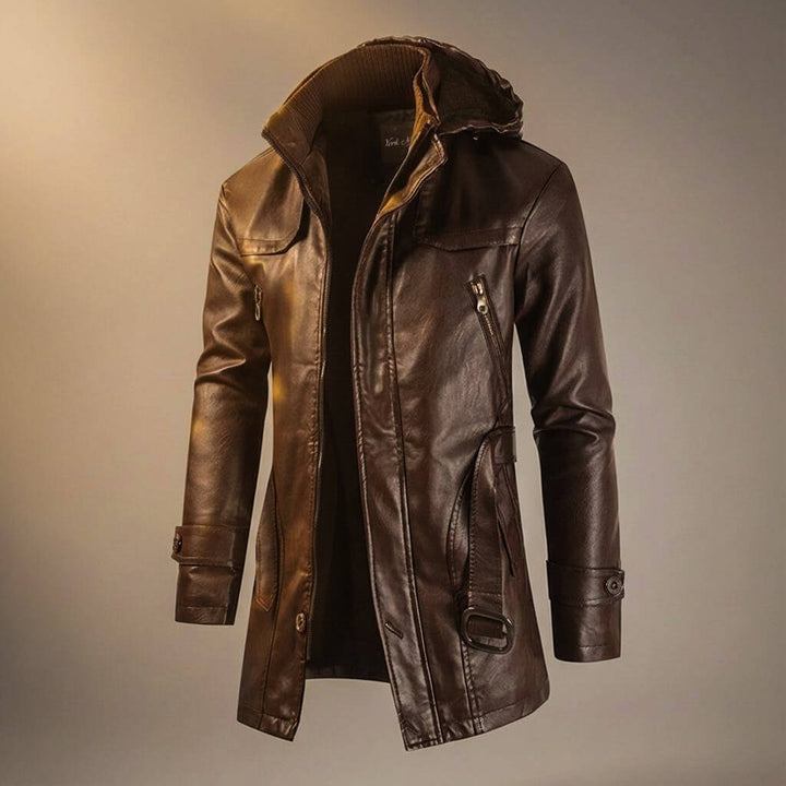 Marvin Legacy Hooded Leather Jacket - York Miller