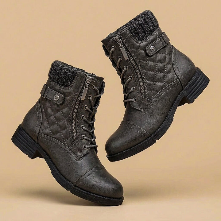 Amara Leather Ankle Boots - York Miller
