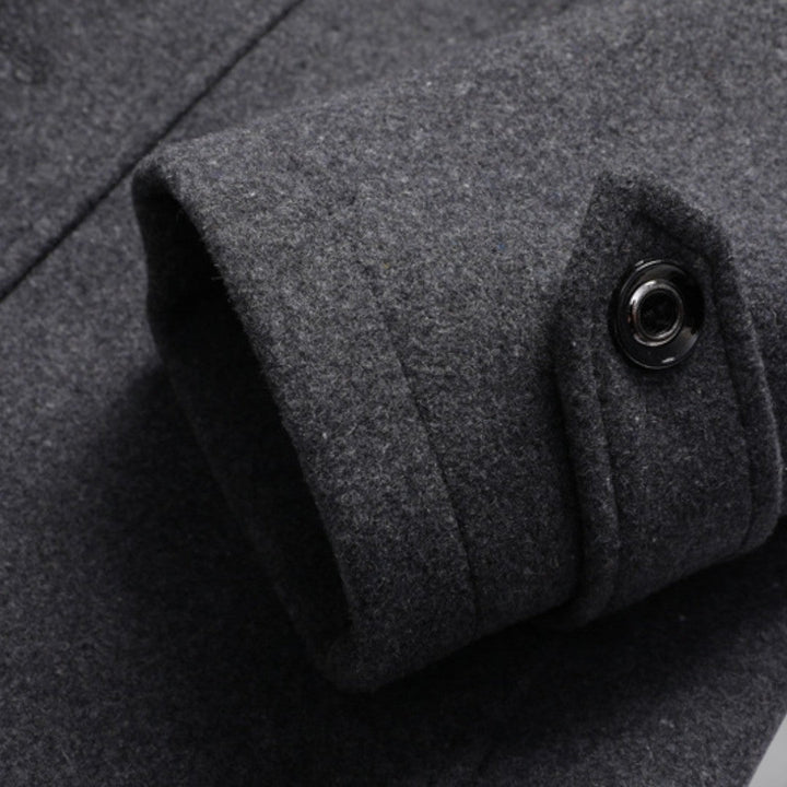 Double Breasted Pea Coat for Men - Image 16
