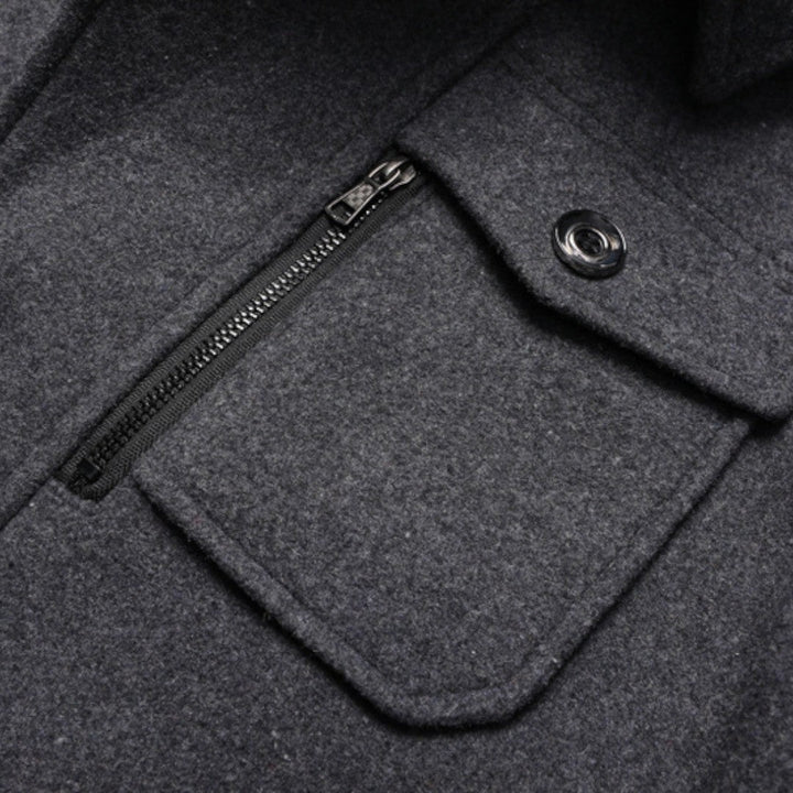 Double Breasted Pea Coat for Men - Image 17