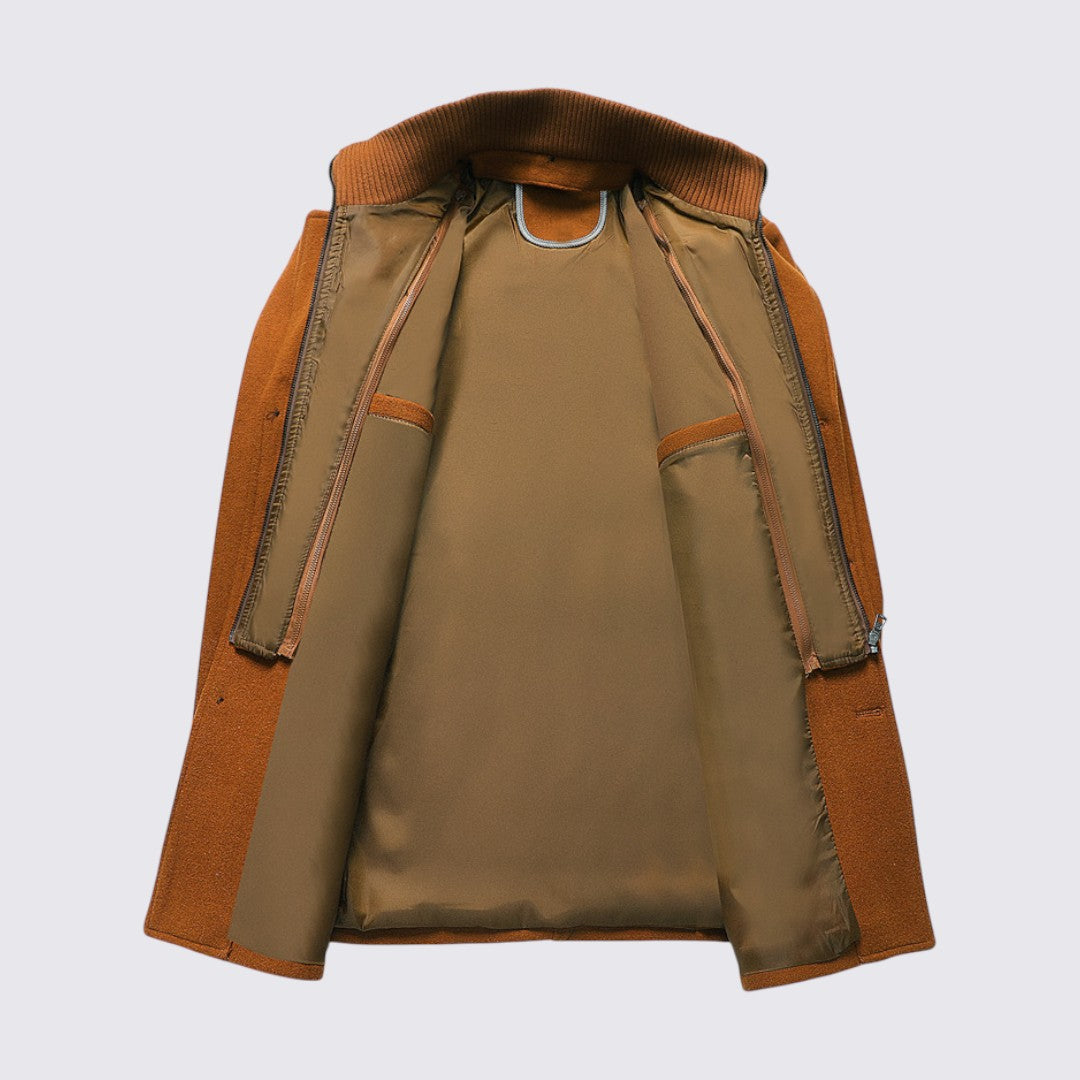 Double Breasted Pea Coat for Men - Image 19