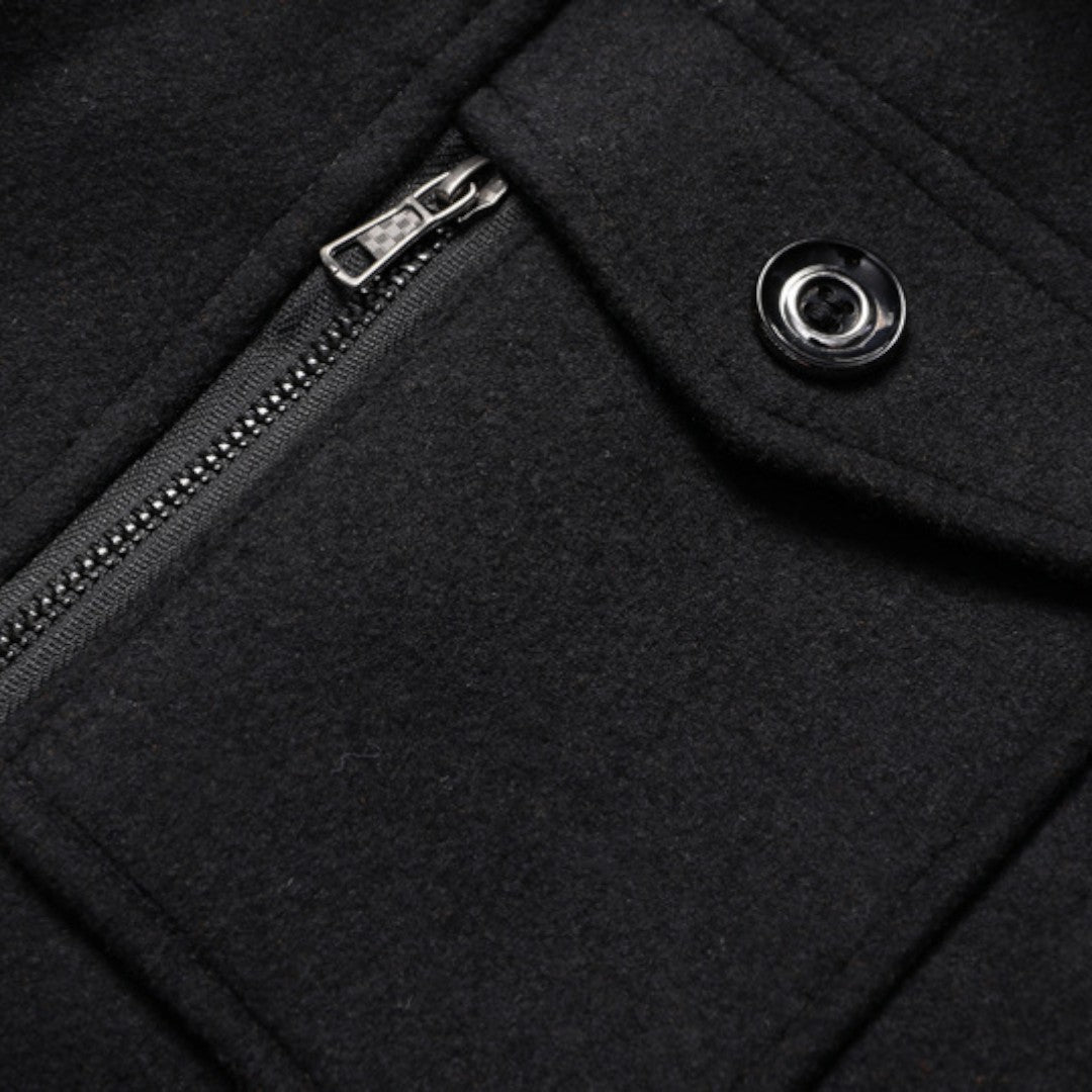 Double Breasted Pea Coat for Men - Image 4