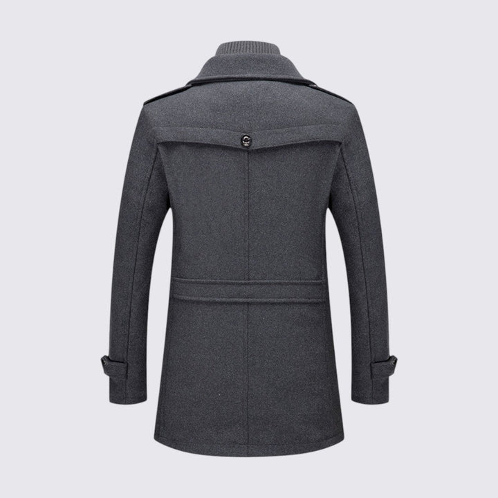 Double Breasted Pea Coat for Men - Image 8