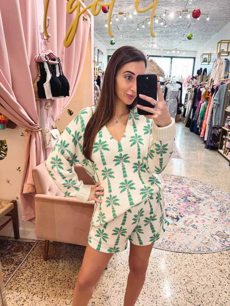 palm tree sweater 