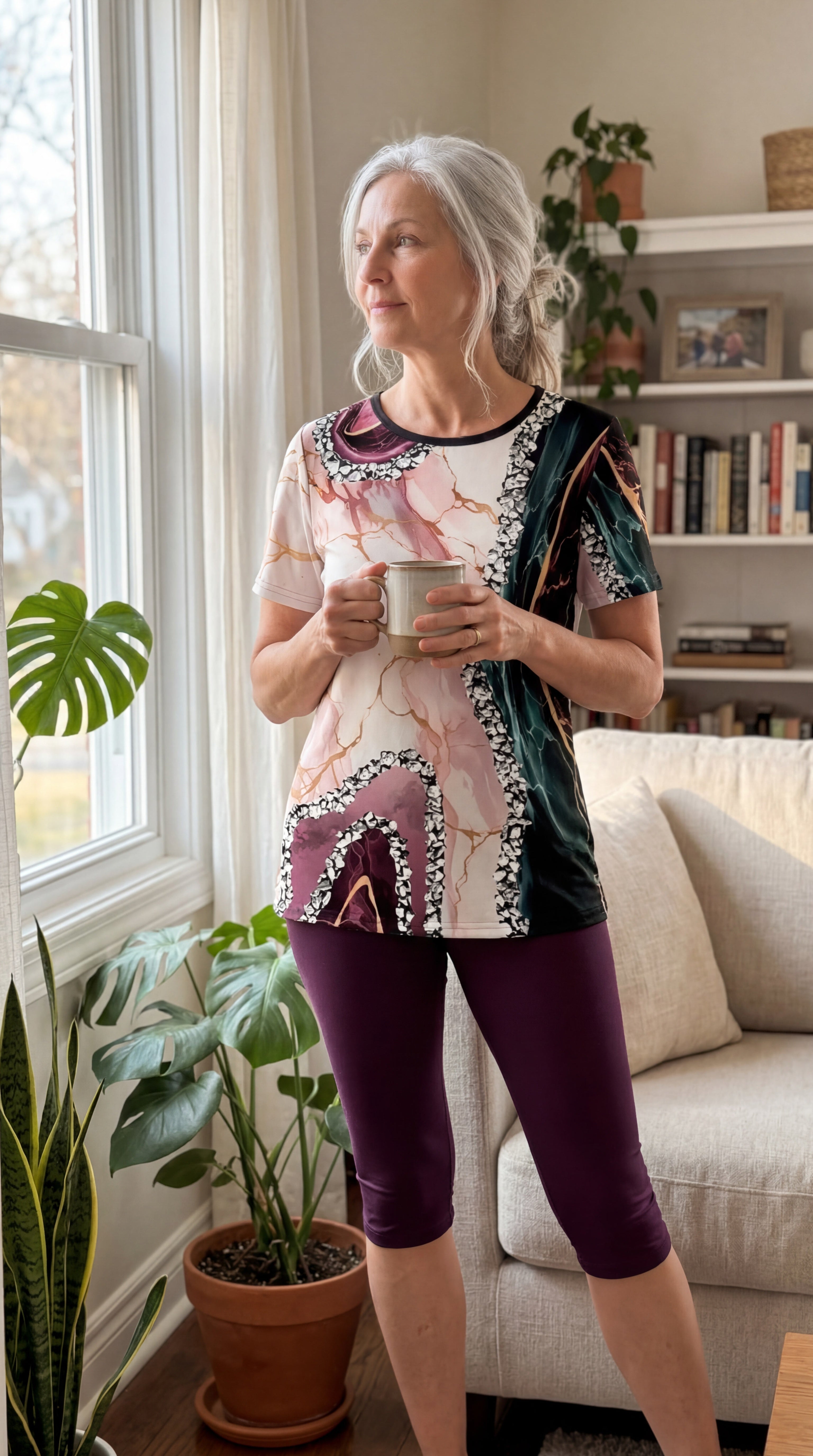 Luna™ | Printed Two-Piece Stretch Set
