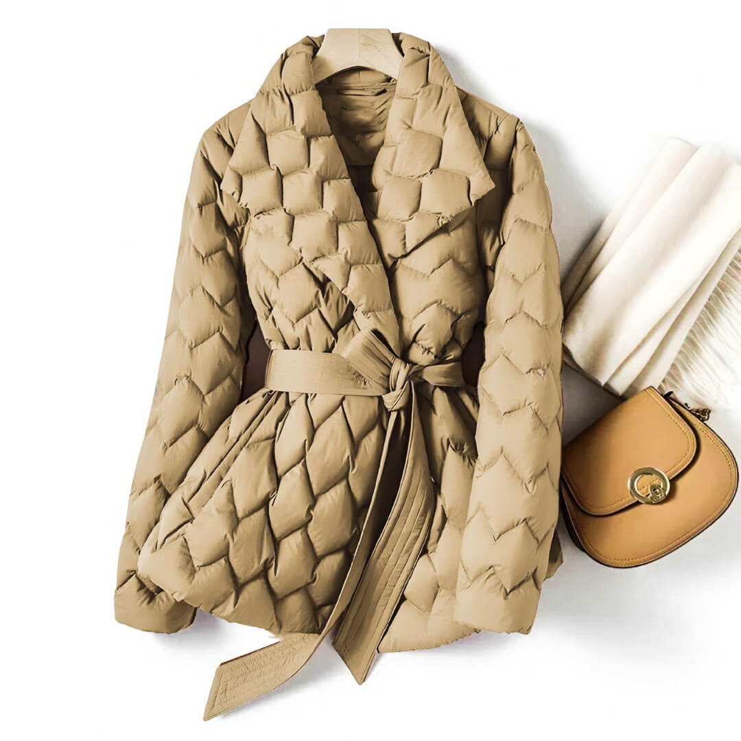 Isabella Quilted Down Coat - York Miller