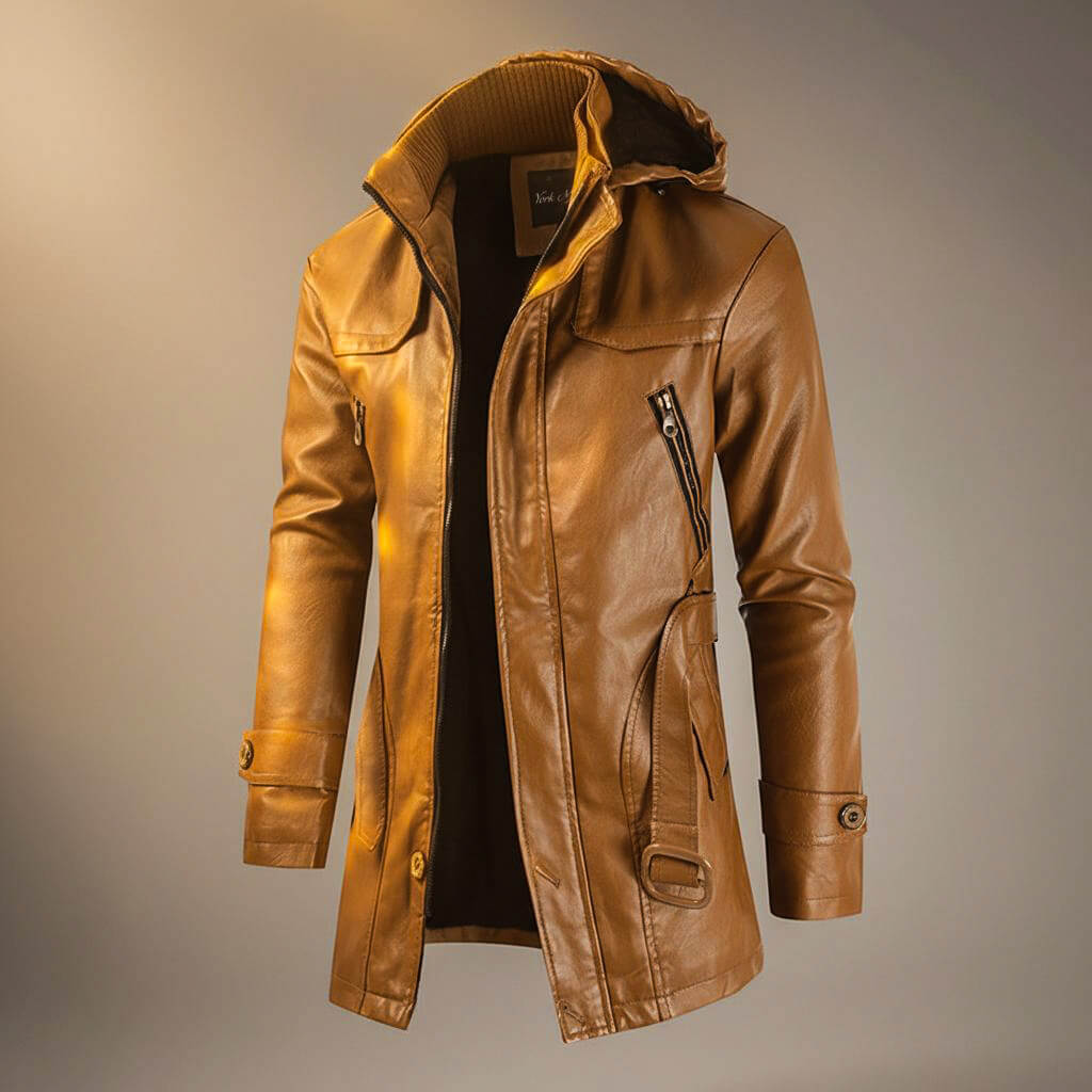 Marvin Legacy Hooded Leather Jacket - York Miller