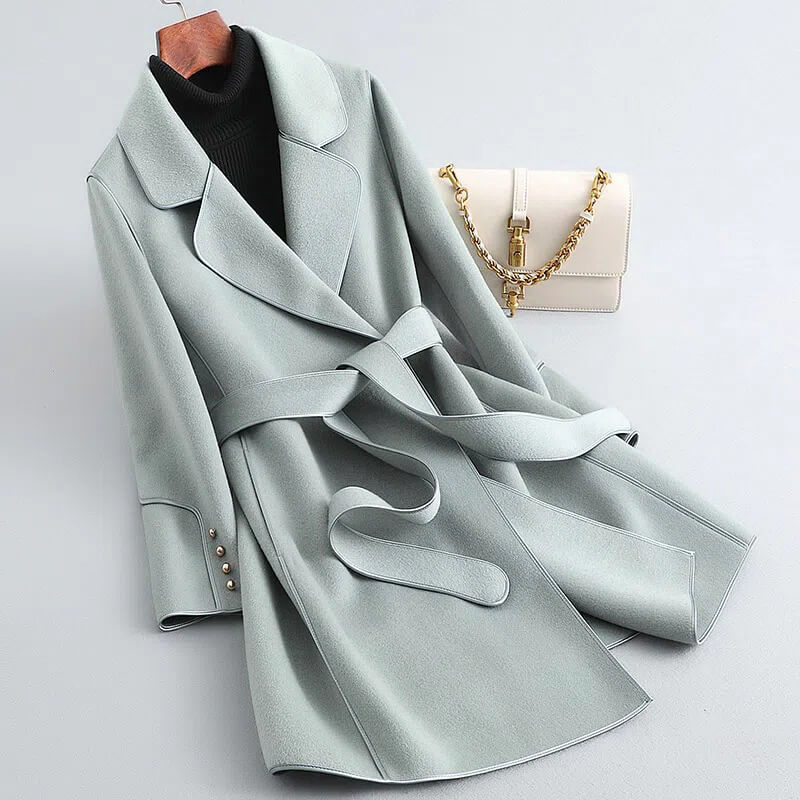Aria Virgin Wool Trench Coat - York Miller
