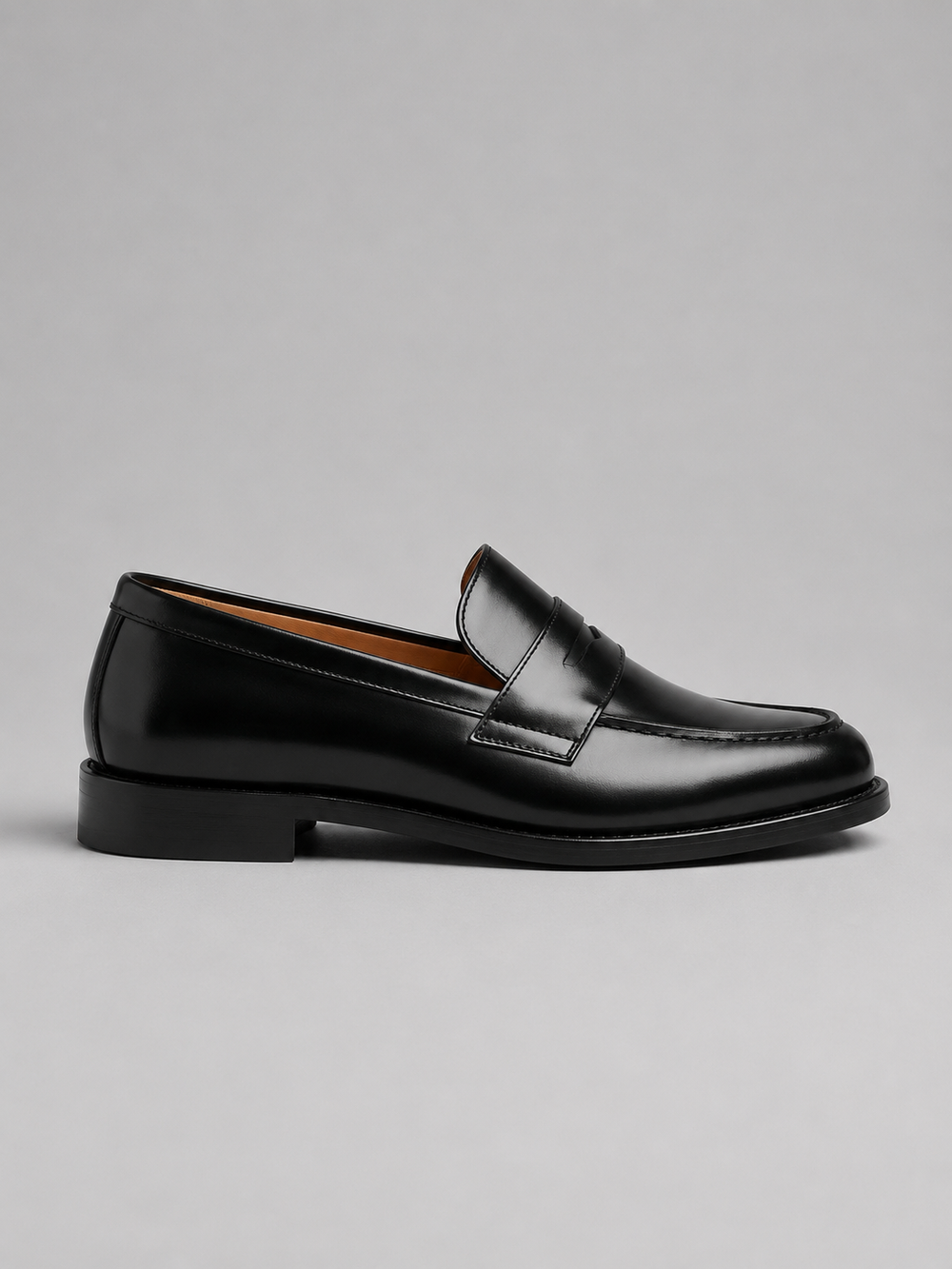 Men's Loafer Shoe | Penny Strap Round Toe Slip On
