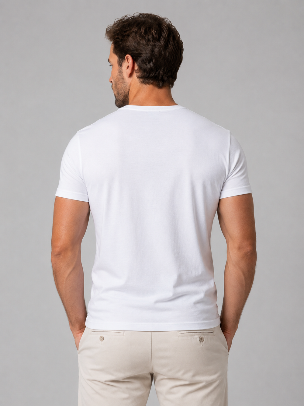 Men's Henley Shirt | Short Sleeve Button Neckline Knit