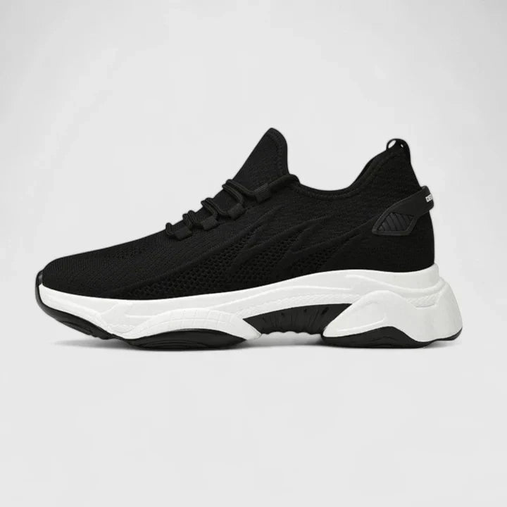 Comfortable Sneakers For Women | Knit Upper Lace-Up Cushioned Sole