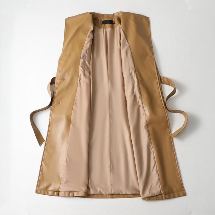 Chelsea Sheepskin Leather Trench Coat - Jack Hafford