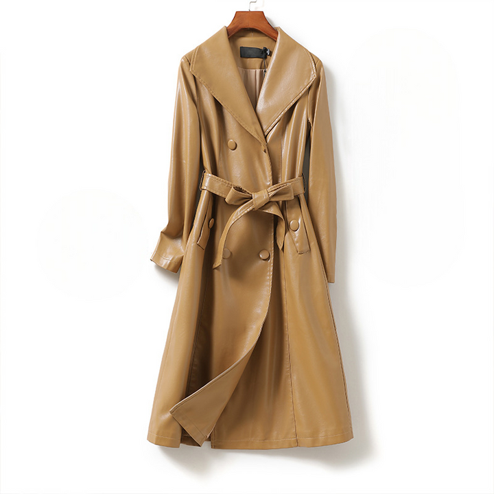 Chelsea Sheepskin Leather Trench Coat - Jack Hafford