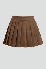 Women's Mini Skirt | Pleated A-Line High Waist
