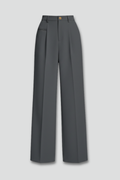 Women's Palazzo Pants | Wide Leg Front Pleats Back Pockets