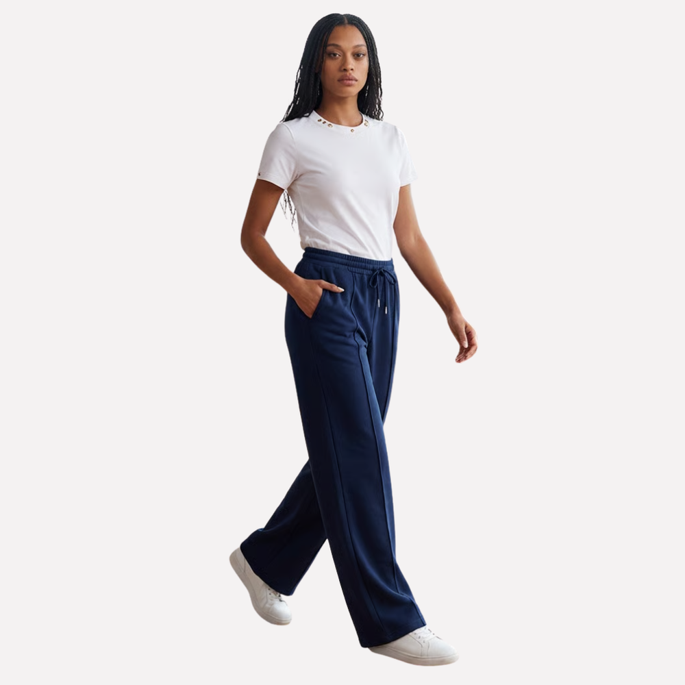 Women's Comfortable Wide Leg Sweatpants-The Yellow Prime
