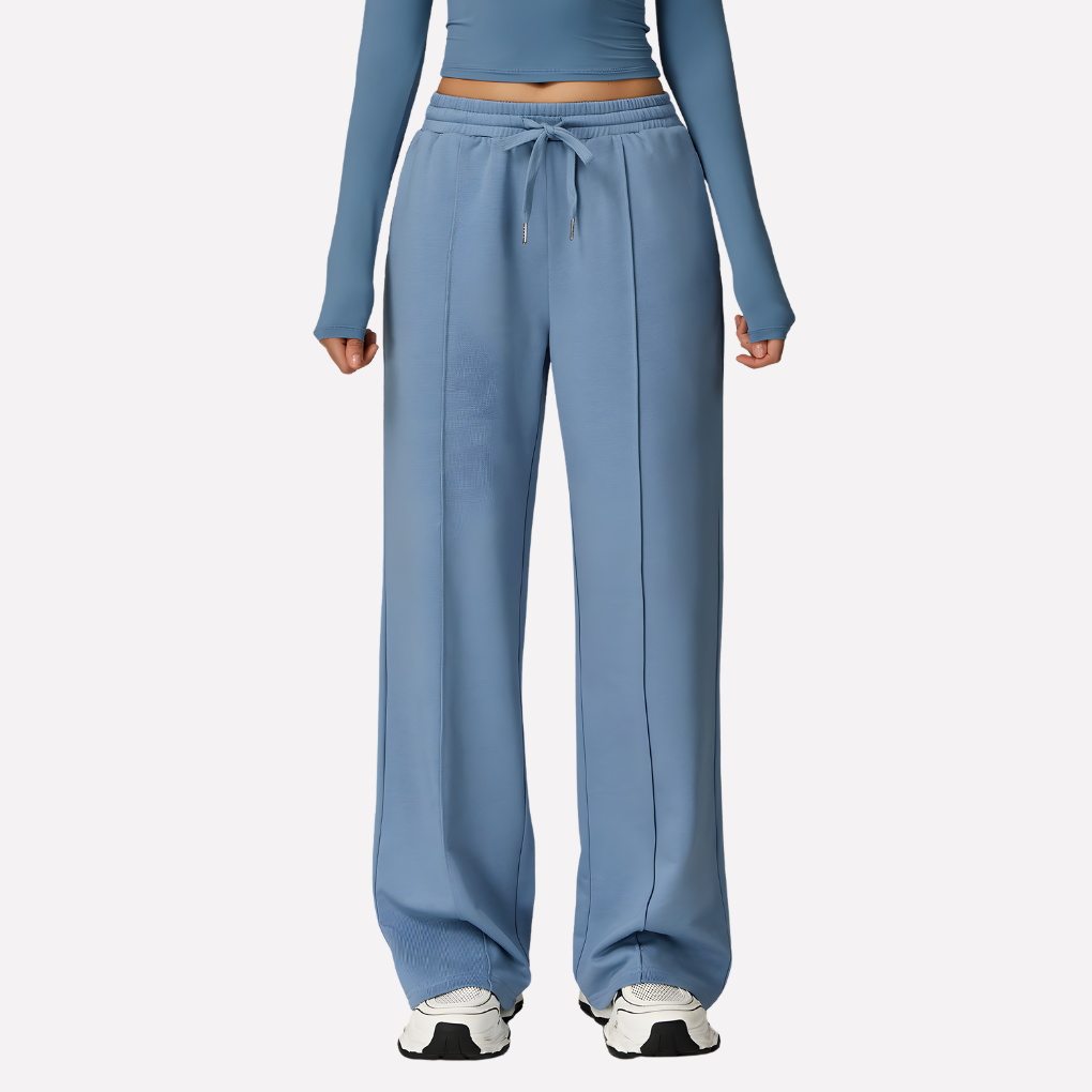 Women's Comfortable Wide Leg Sweatpants-The Yellow Prime