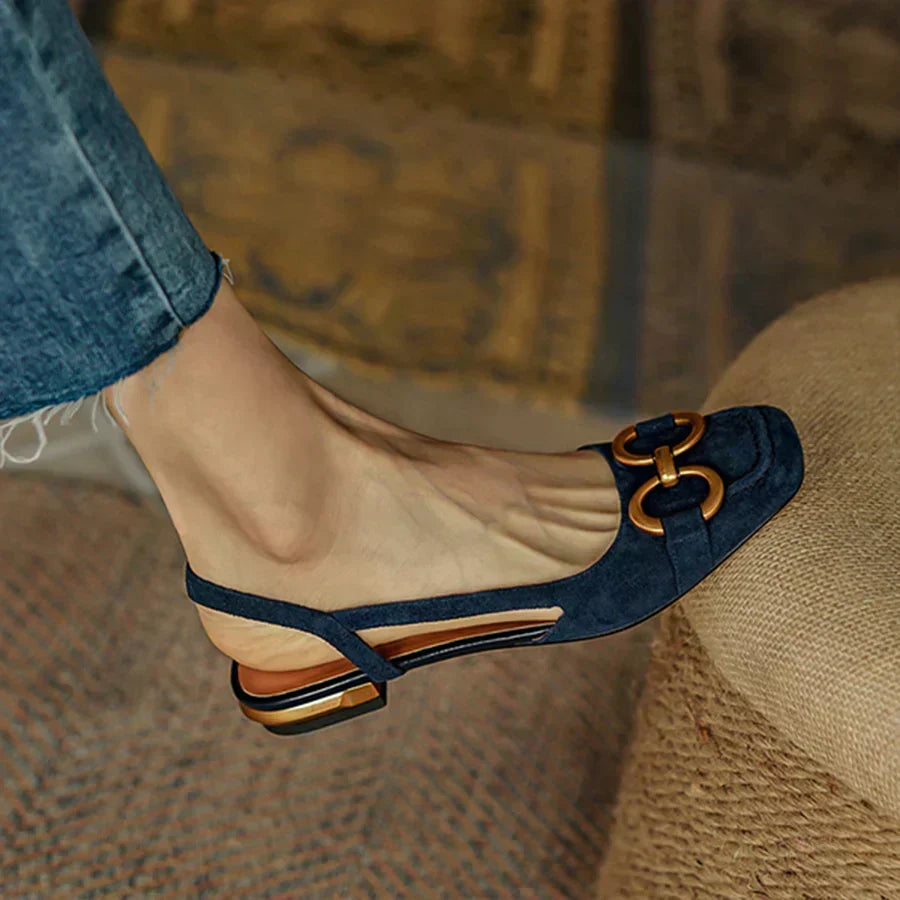 Women's Ballet Flats | Slingback Suede Comfort Flat